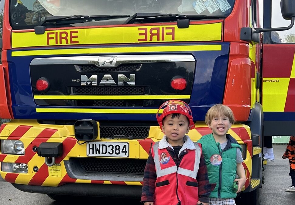 Fire brigade visiting Henderson ELC