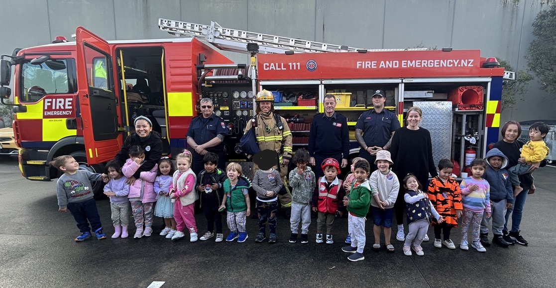 Firefighters visit Henderson ELC